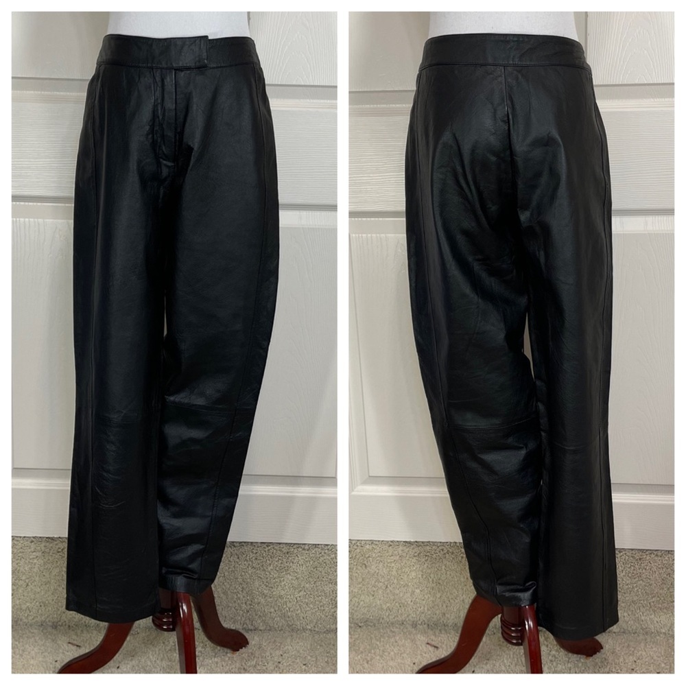 Leather! Vintage Bagatelle black leather pants